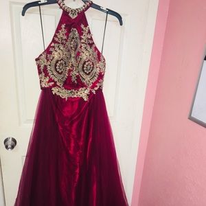 Burgundy Prom Dress